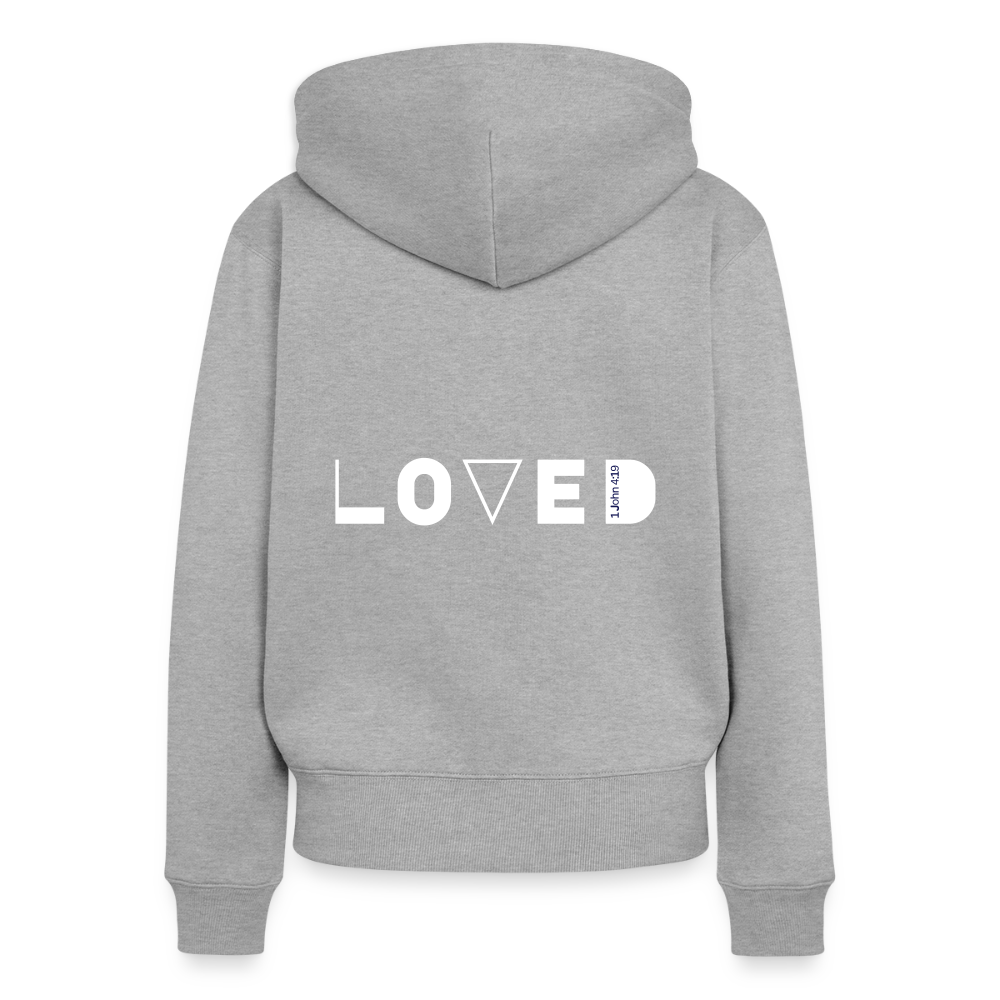 Loved Women’s Hooded Jacket (zipped) - heather grey
