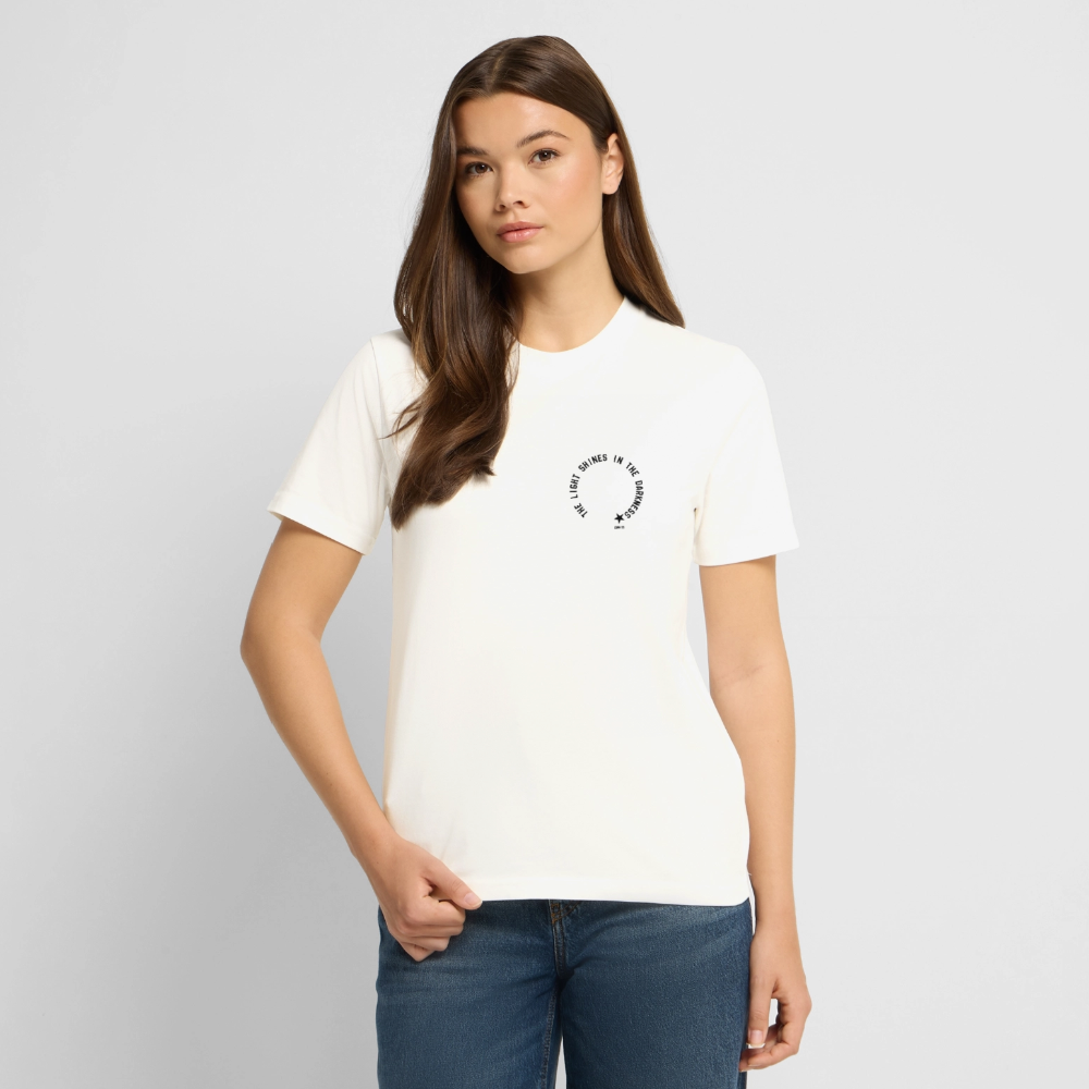 Shine Bright Unisex Organic T-Shirt - natural white