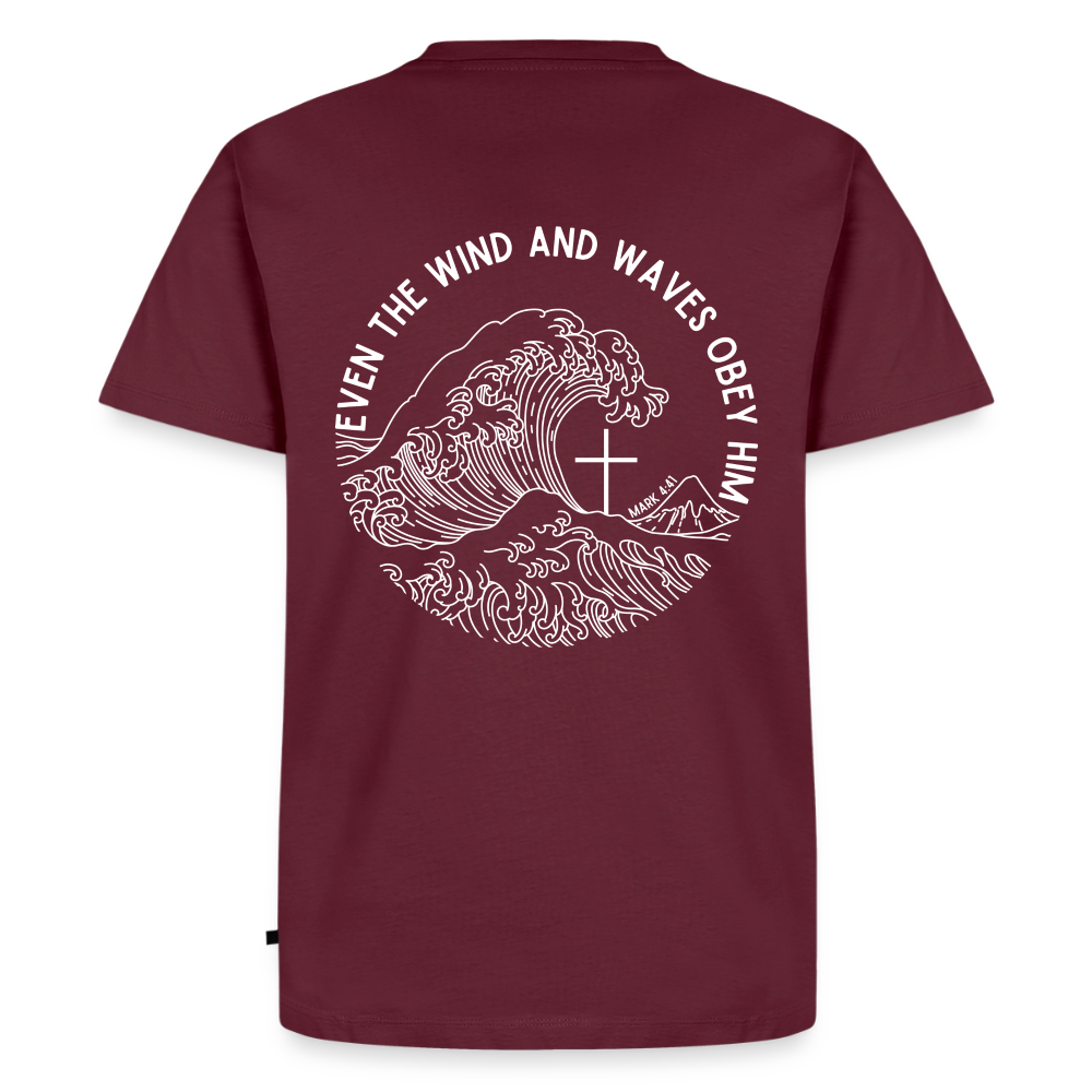 Wind and Waves Men’s Premium T-Shirt - burgundy