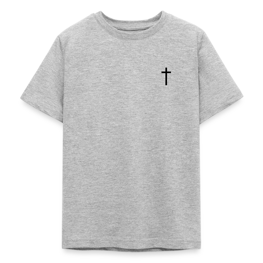 Cross Teenage T-Shirt - heather grey