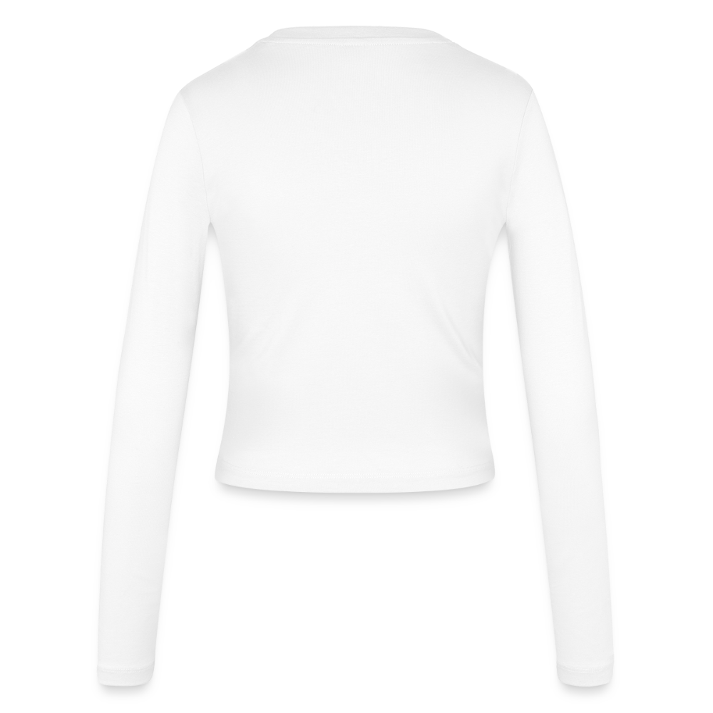 Shine Bright Women's Slim Fit Longsleeve FRONT - white