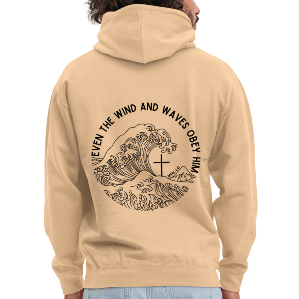 Wind and Waves Unisex Hoodie - peach