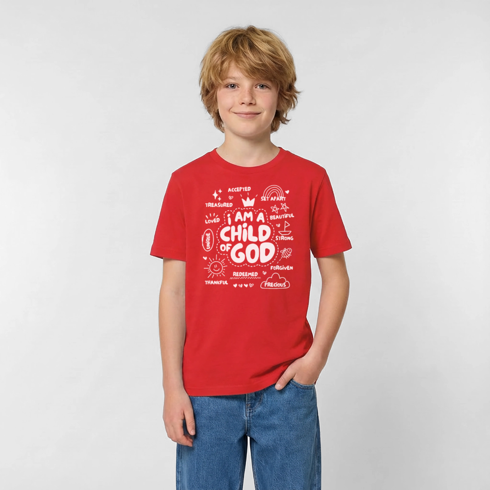 Child of God Kids T-Shirt - red