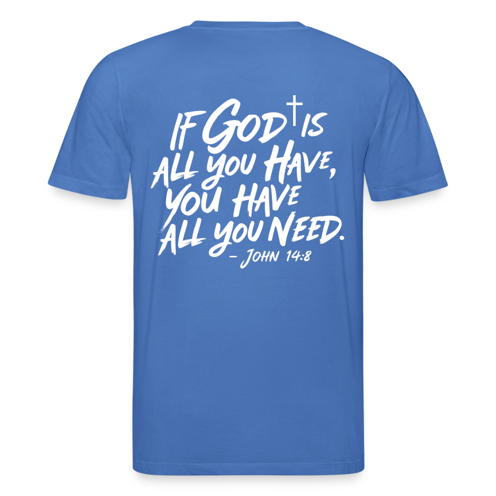 God is enough Unisex Organic T-Shirt - mindful blue