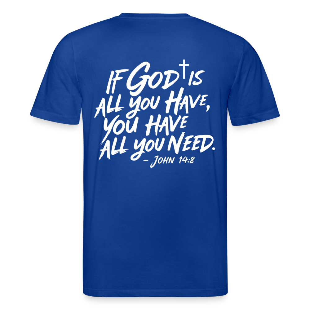 God is enough Unisex Organic T-Shirt - majorelle blue