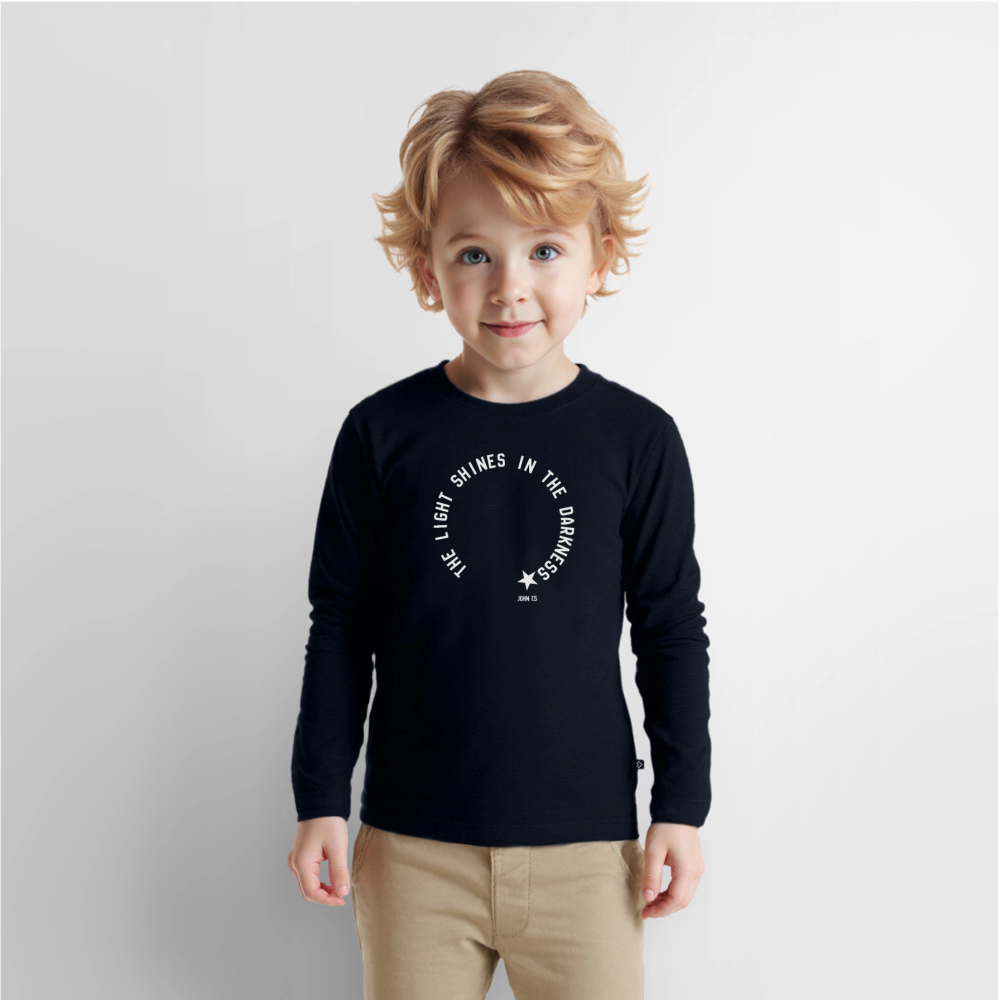 Shine Bright Kids' Premium Longsleeve Shirt - navy