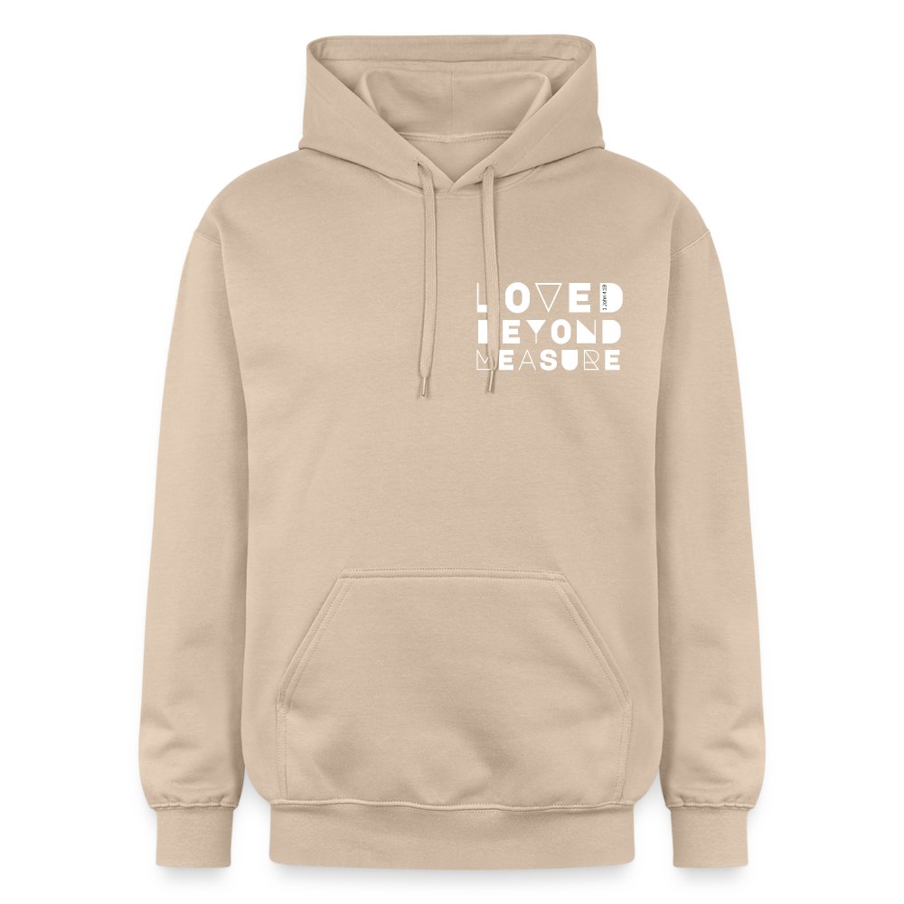 Loved Beyond Measure Unisex Midweight Hoodie - sand