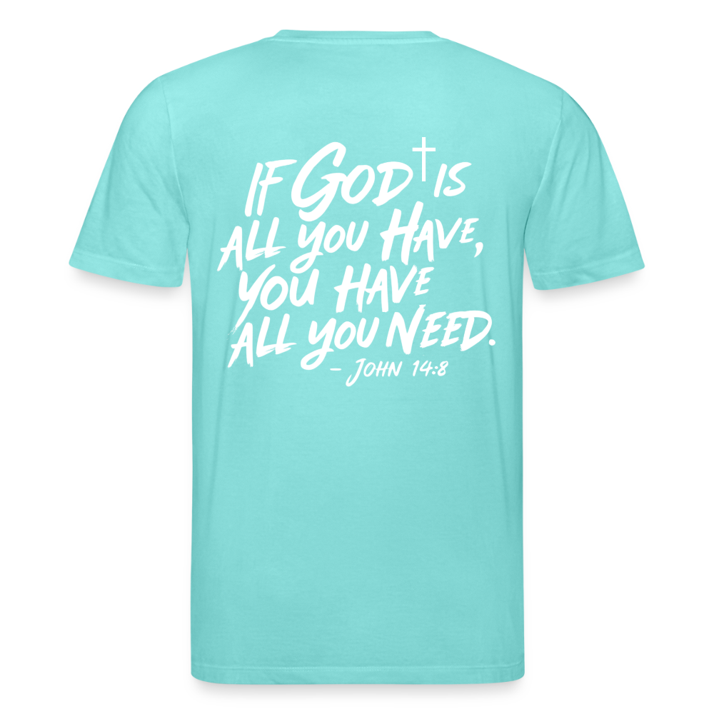 God is enough Unisex Organic T-Shirt - pool blue