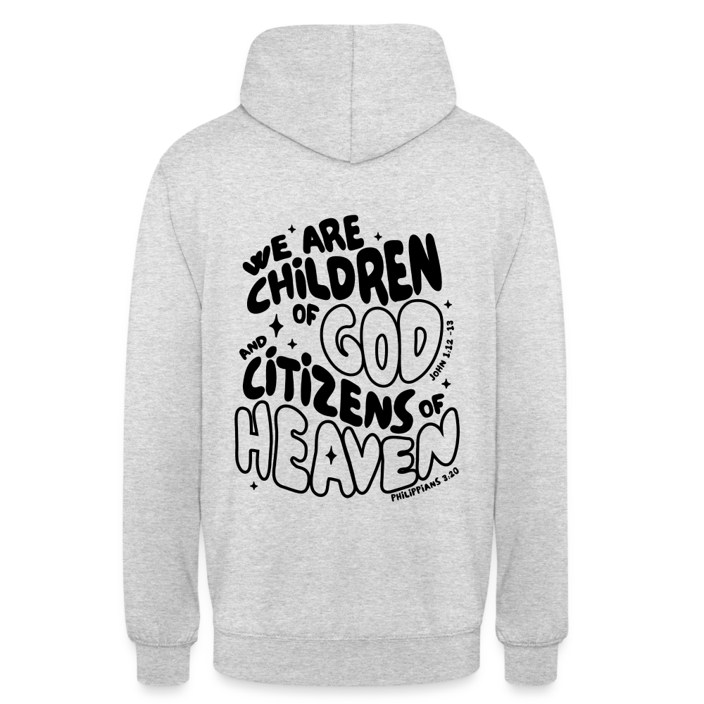 Children of God Unisex Hoodie - light heather grey