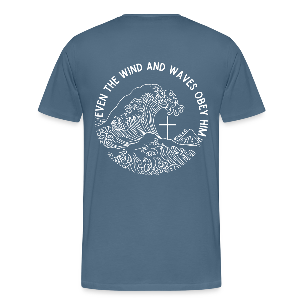 Wind and Waves Men’s Premium T-Shirt - steel blue