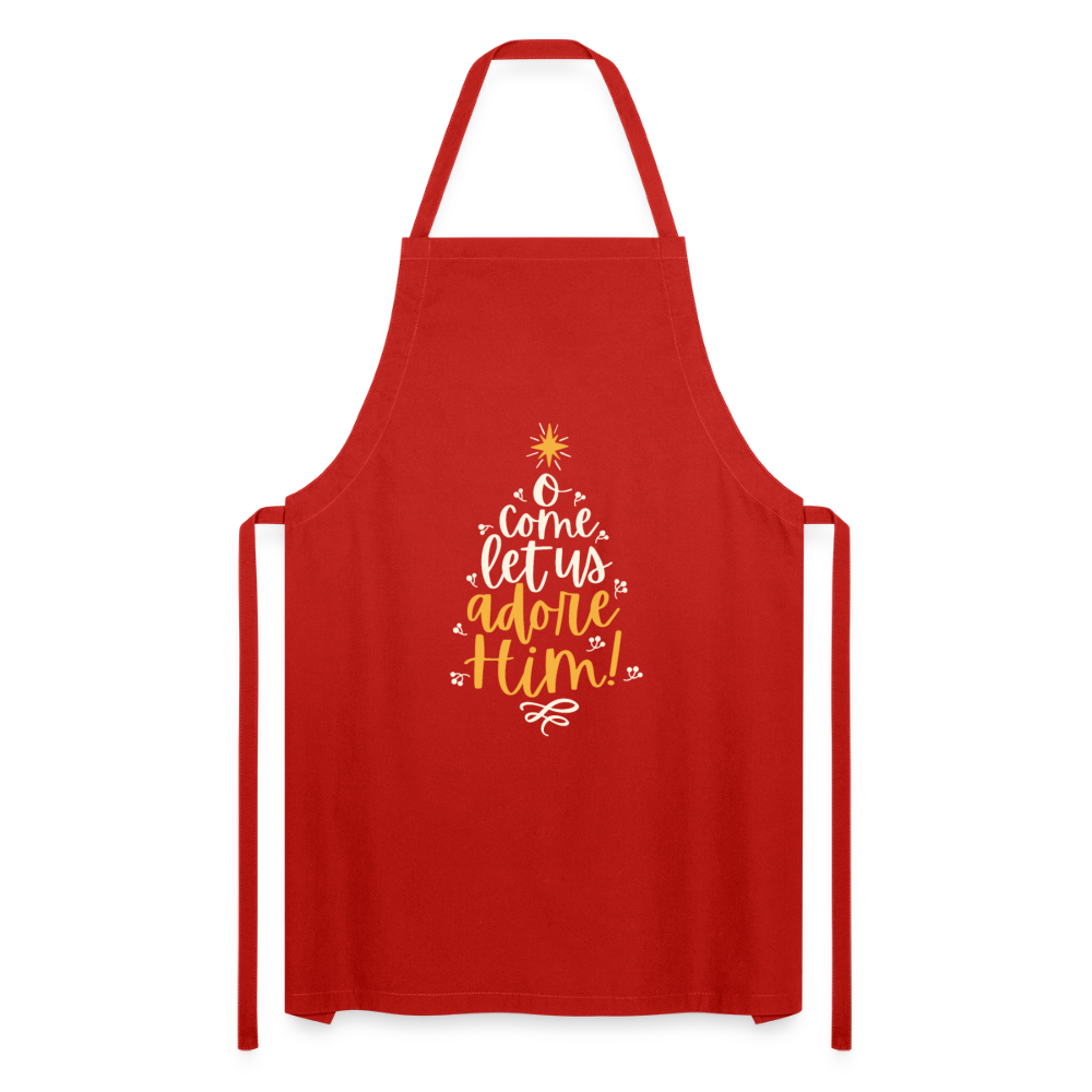 Christmas Cooking Apron - red
