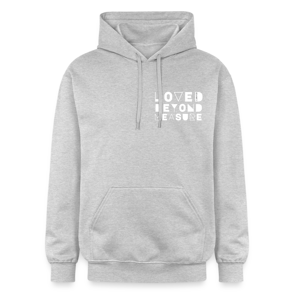 Loved Beyond Measure Unisex Midweight Hoodie - light heather grey