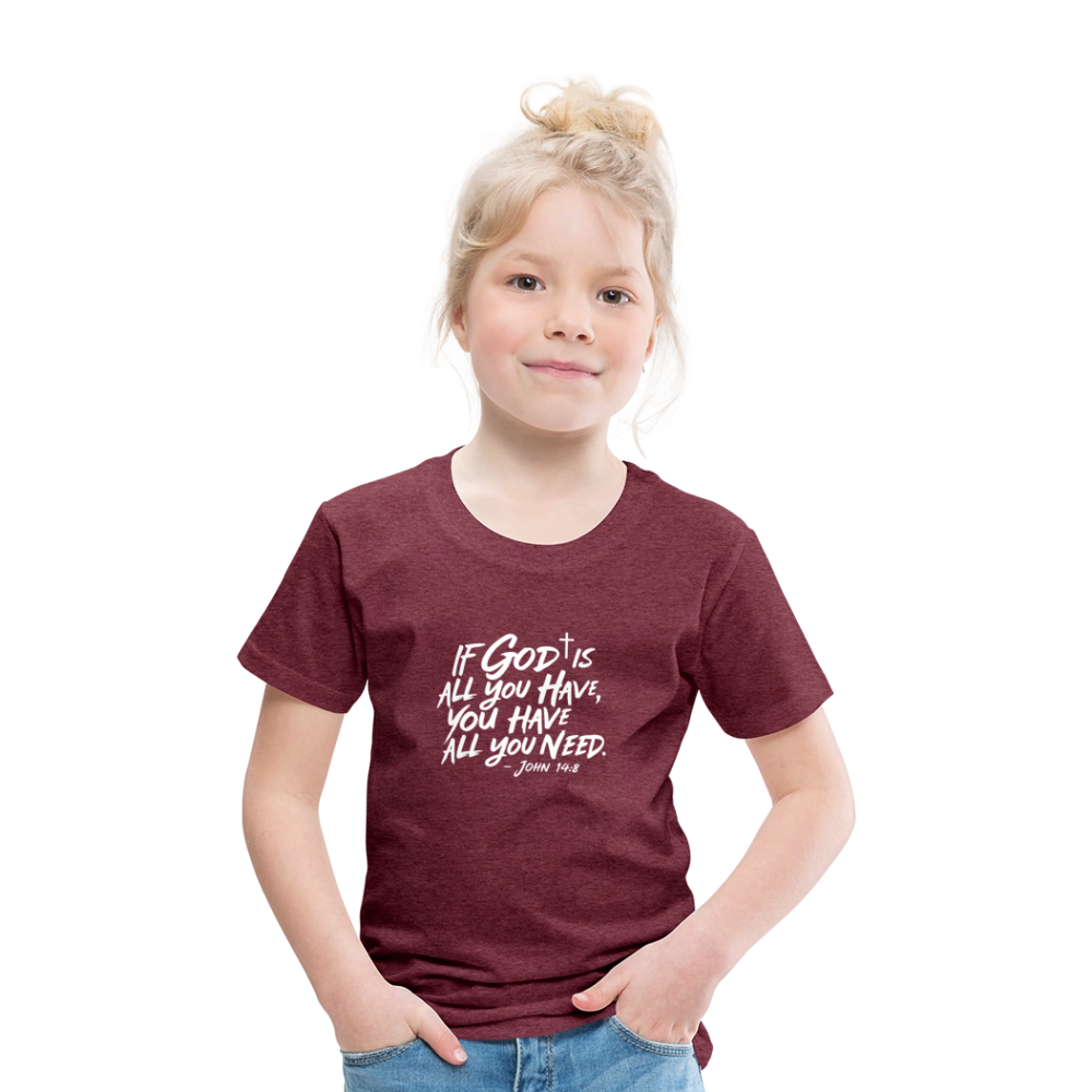 Chosen Kids' Premium T-Shirt - heather burgundy