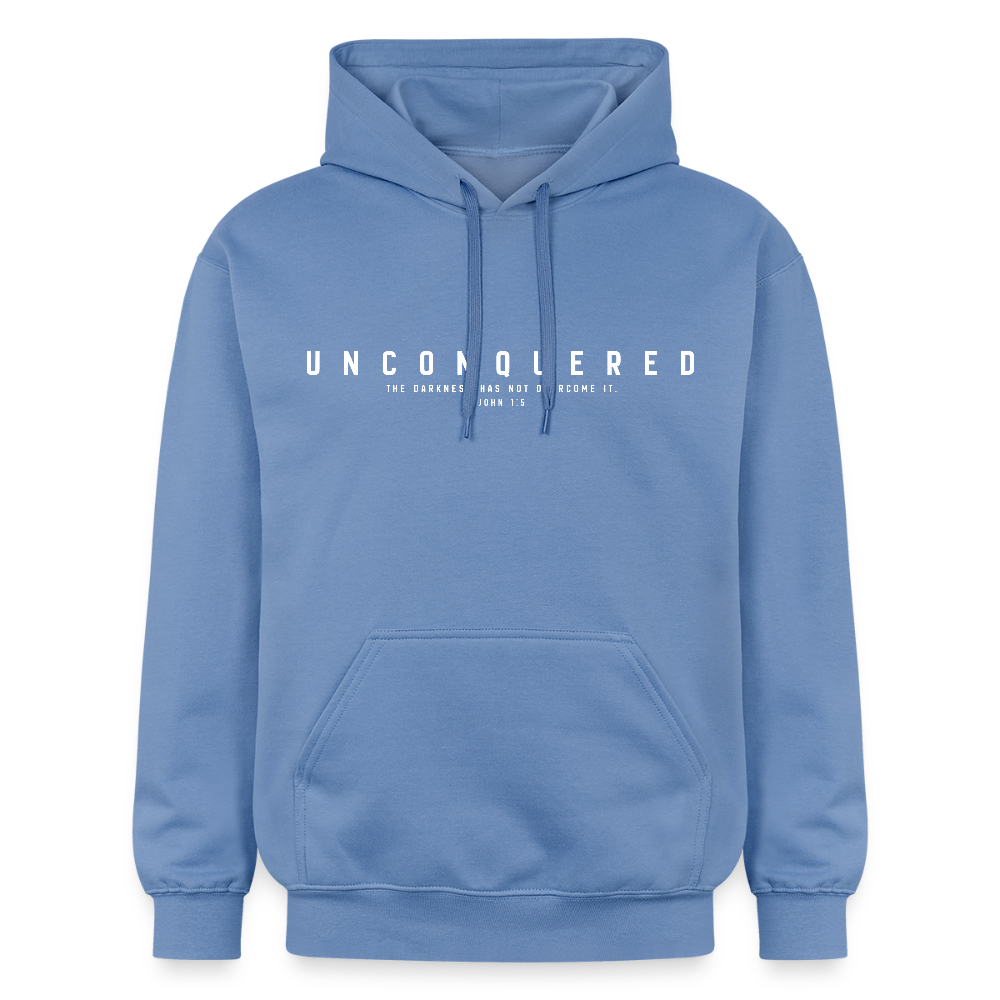 Unconquered Unisex Softstyle® Midweight Hoodie - carolina blue