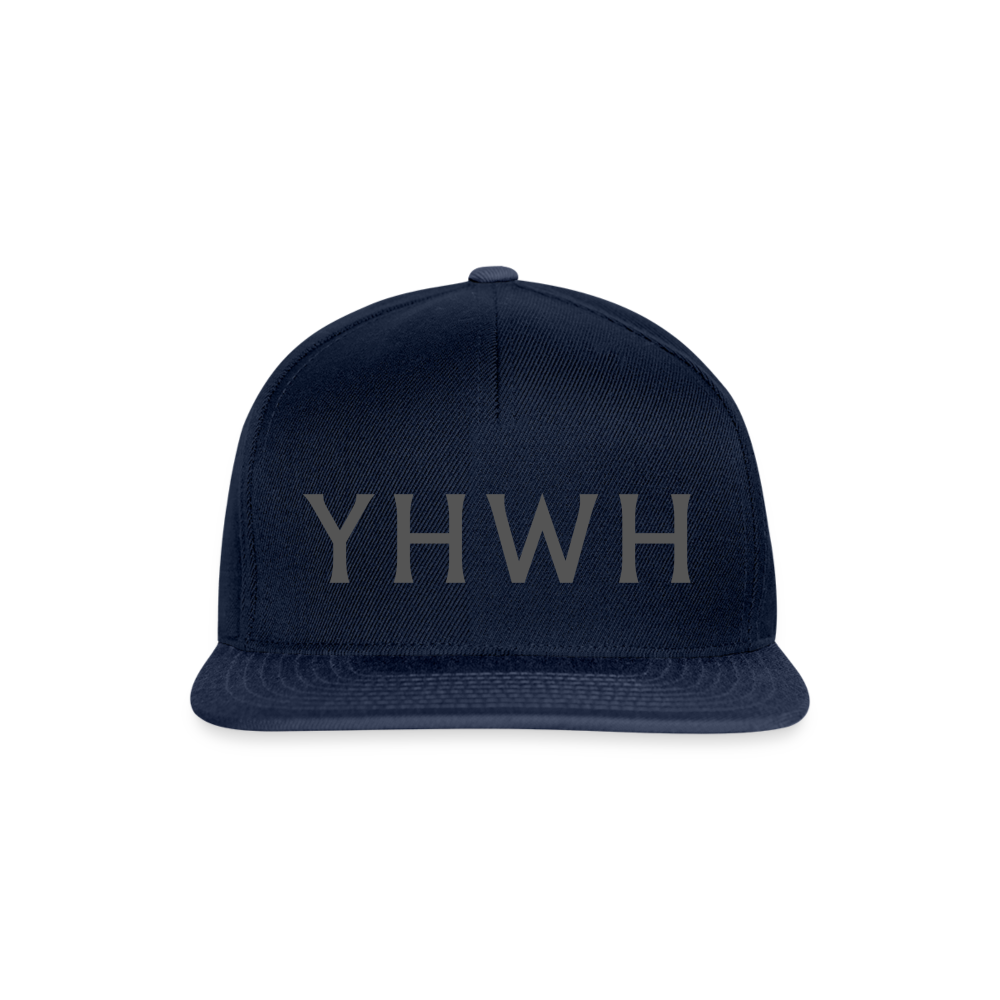 YHWH Snapback Cap - navy/navy