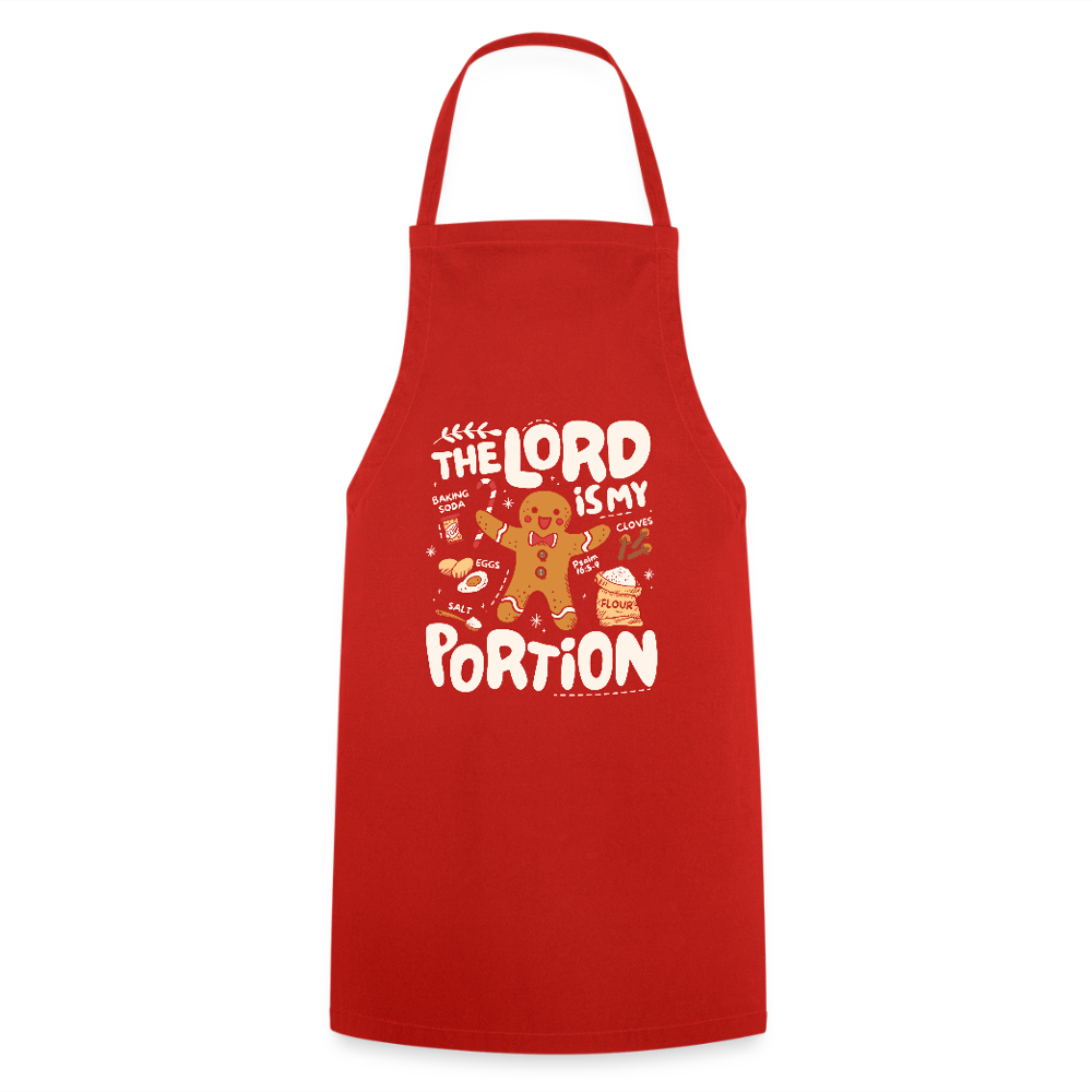 Christmas Cooking Apron - red