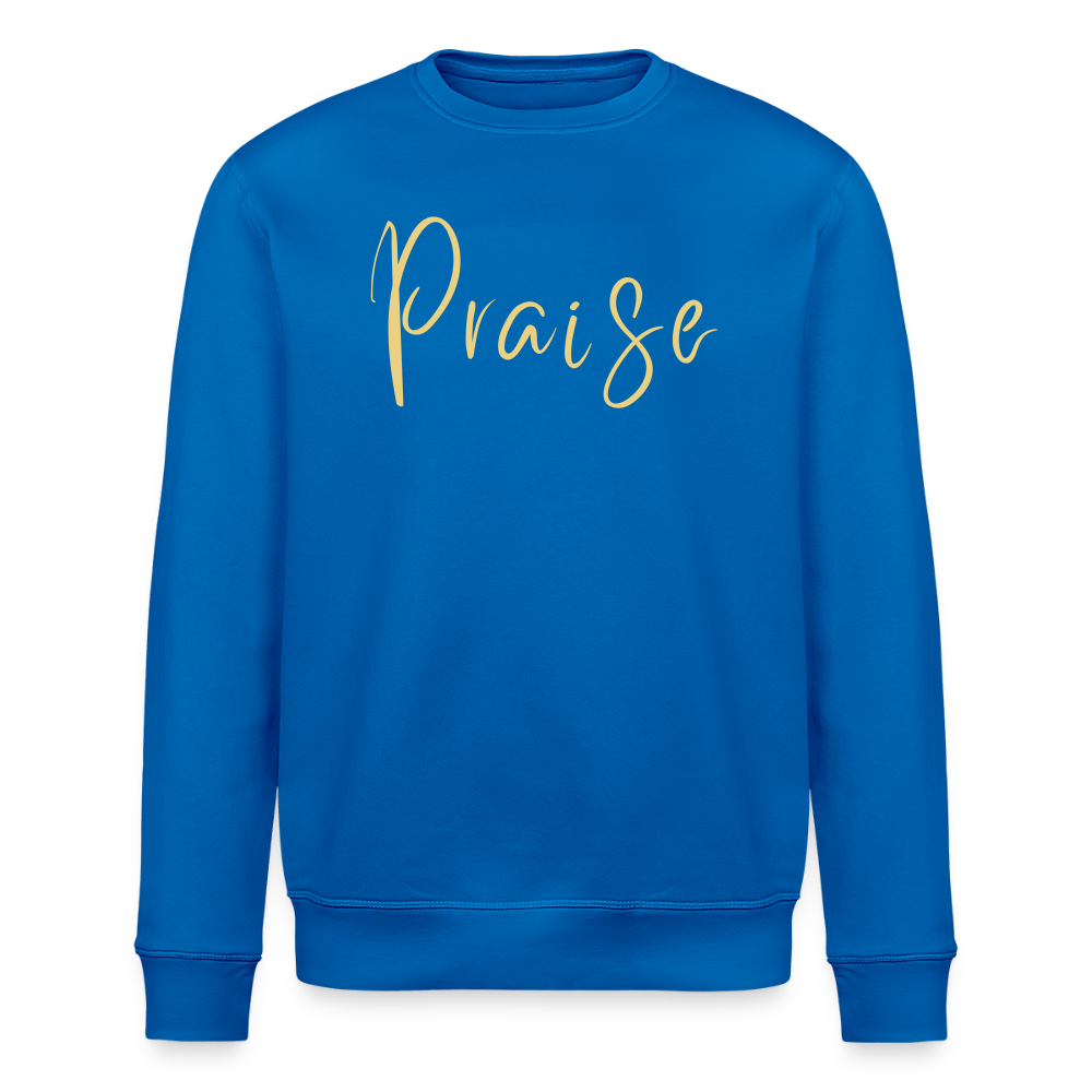 Praise Unisex Organic Sweatshirt - royal blue