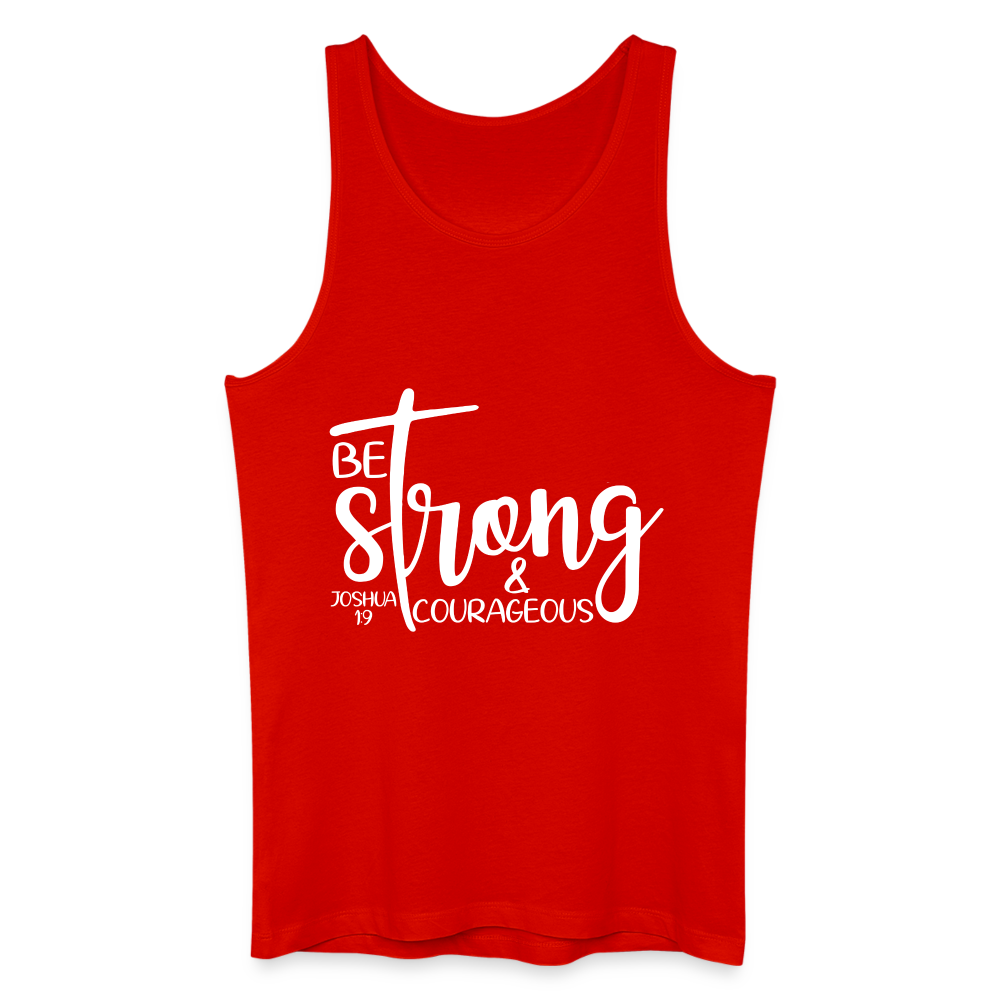 Strong & Courageous Men’s Organic vest - red