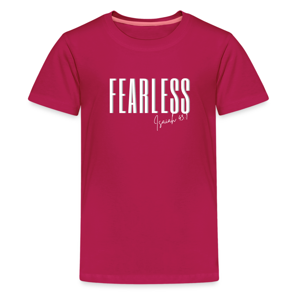Fearless Teenager Premium T-Shirt - dark pink
