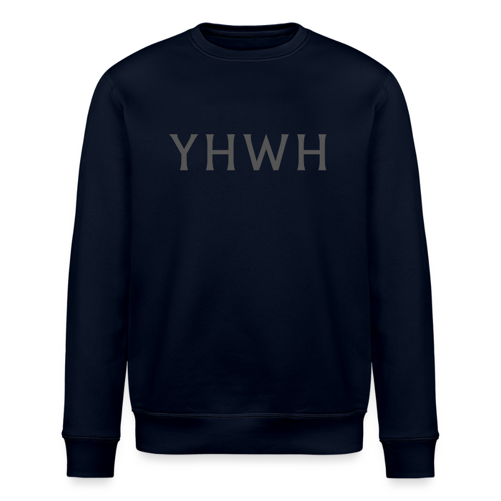 YHWH Unisex Organic Sweatshirt - navy