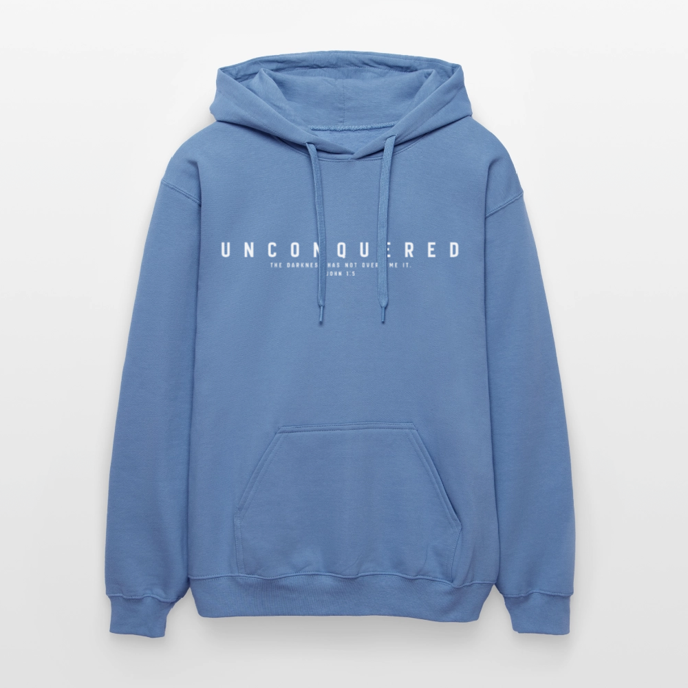 Unconquered Unisex Softstyle® Midweight Hoodie - carolina blue