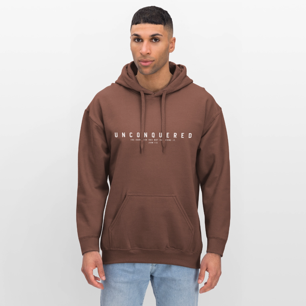 Unconquered Unisex Softstyle® Midweight Hoodie - cocoa