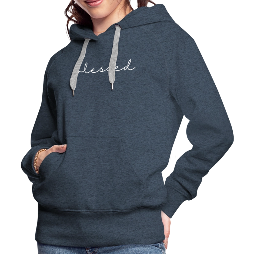 Blessed Women’s Premium Hoodie - heather denim