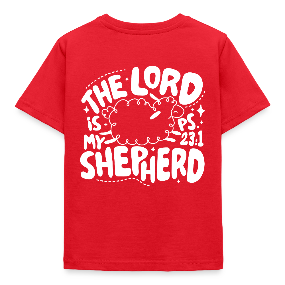 My Shepherd Kids' T-Shirt - back print - red