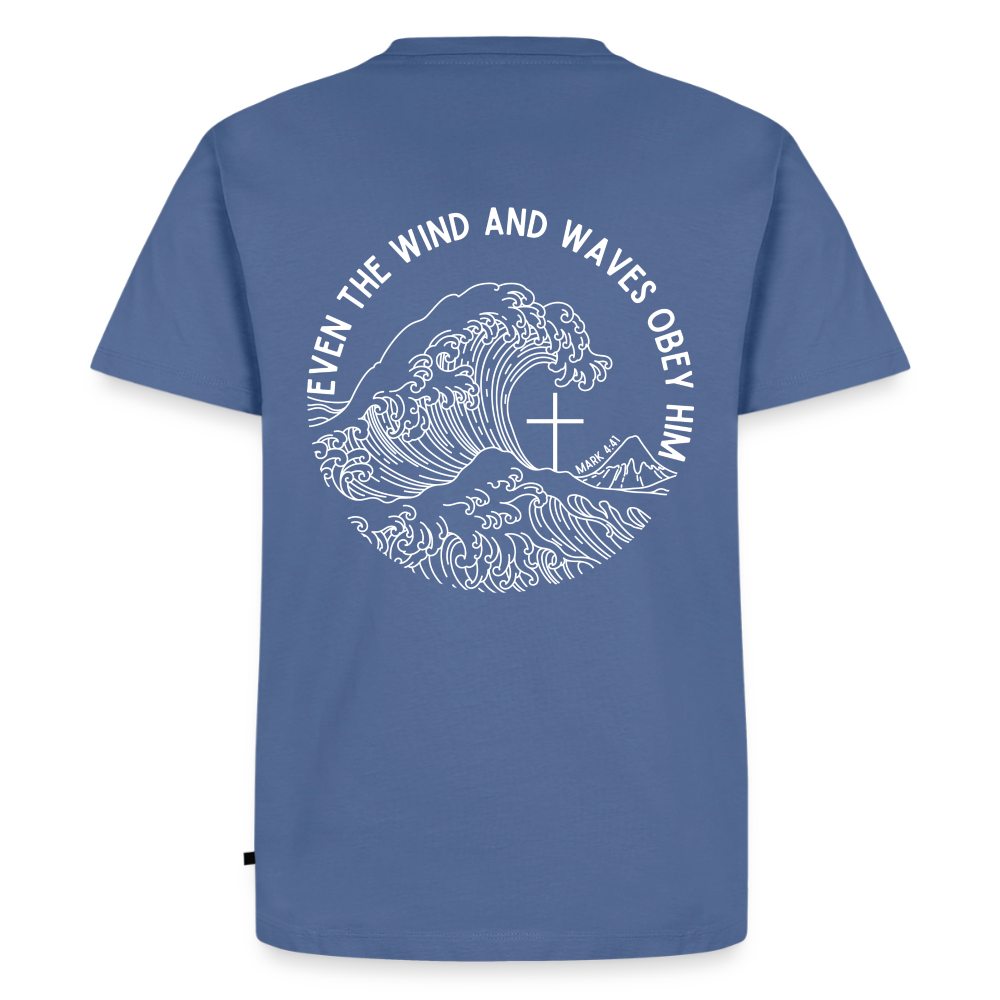 Wind and Waves Men’s Premium T-Shirt - stone blue