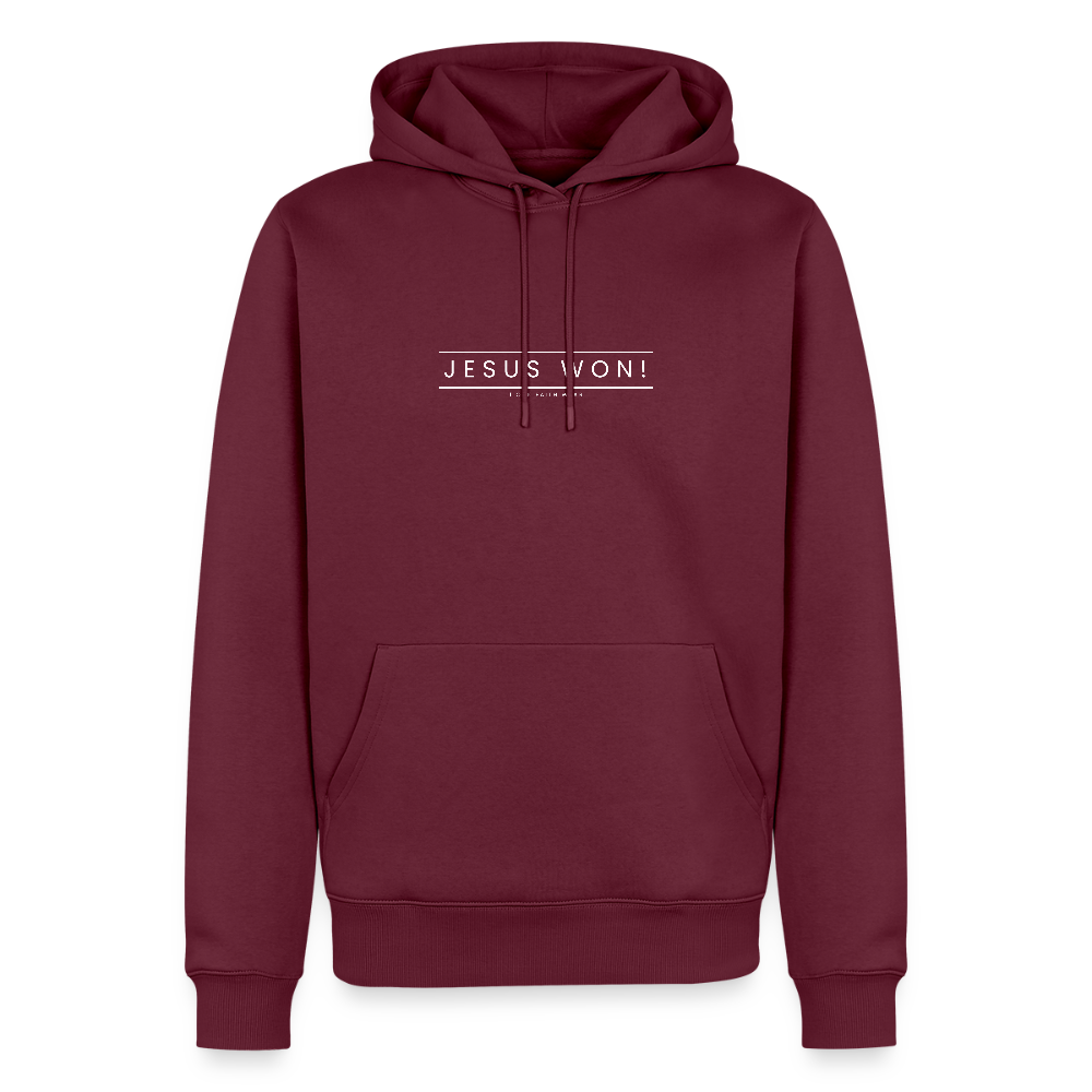 Jesus won! Men’s Premium Hoodie - burgundy