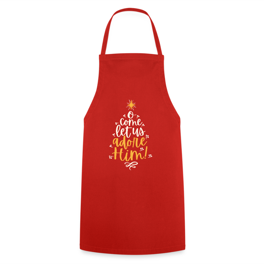 Christmas Cooking Apron - red