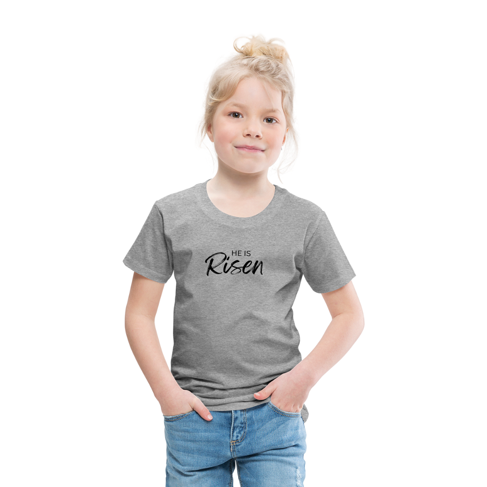 He is Risen Kids' Premium T-Shirt - heather grey