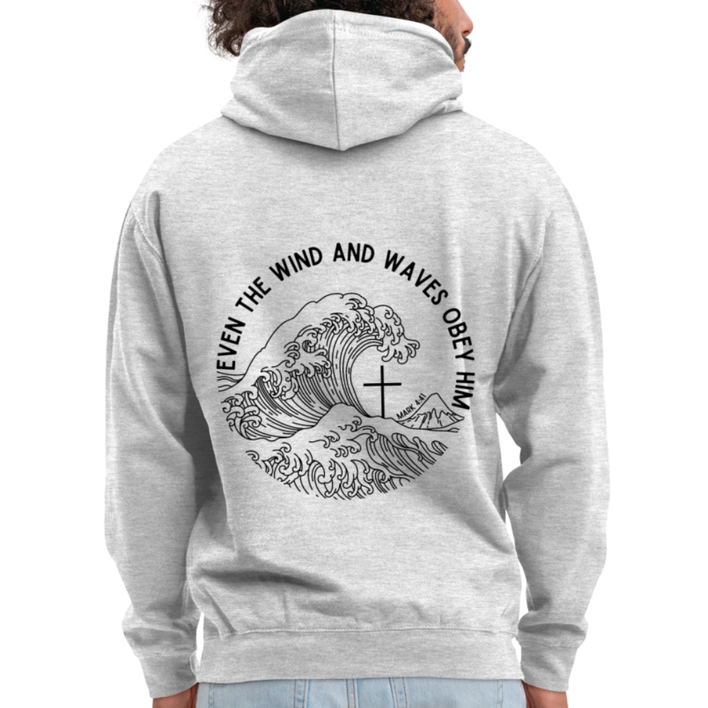 Wind and Waves Unisex Hoodie - light heather grey