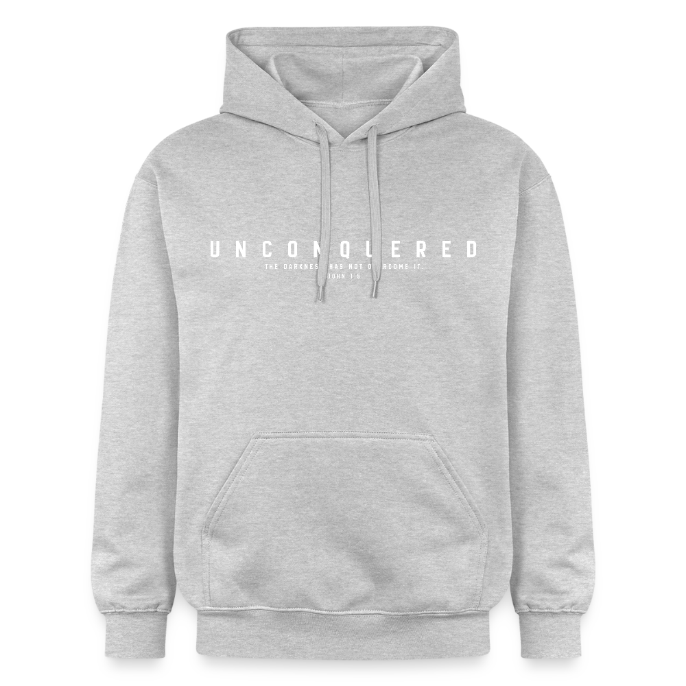 Unconquered Unisex Softstyle® Midweight Hoodie - light heather grey