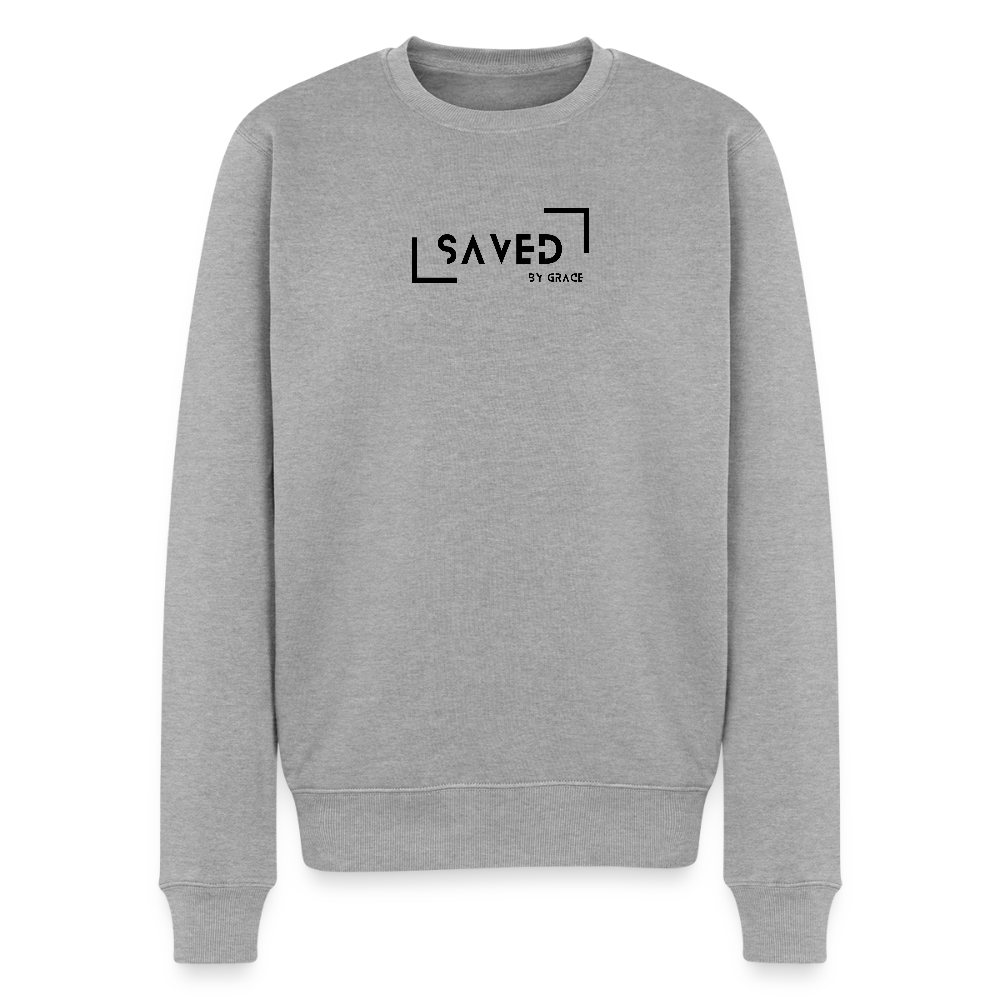 Saved by grace Men’s Premium Sweatshirt - heather grey