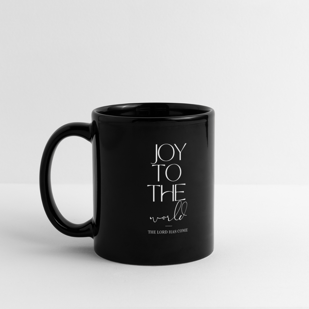 Joy to the world Panoramic Mug - black