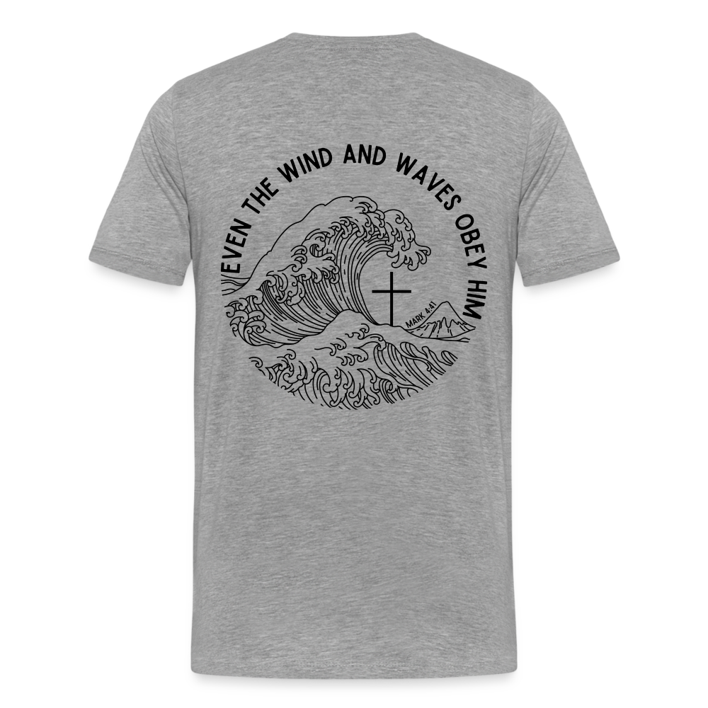 Wind and Waves Men’s Premium T-Shirt - heather grey