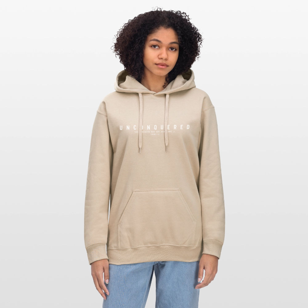 Unconquered Unisex Softstyle® Midweight Hoodie - sand