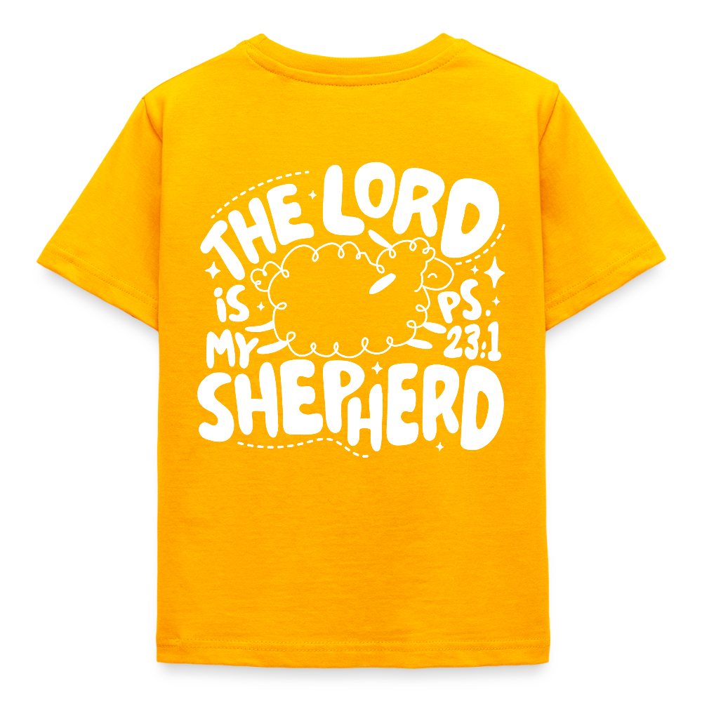 My Shepherd Kids' T-Shirt - back print - gold