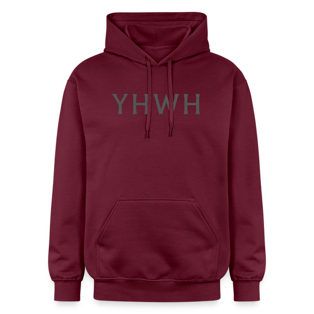 YHWH Midweight Hoodie - maroon