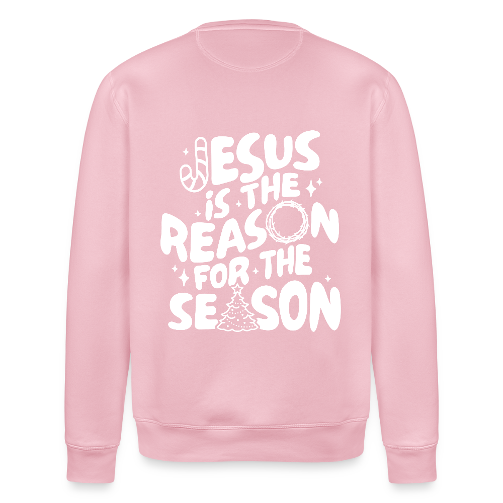 Christmas Unisex Organic Sweatshirt - cotton pink