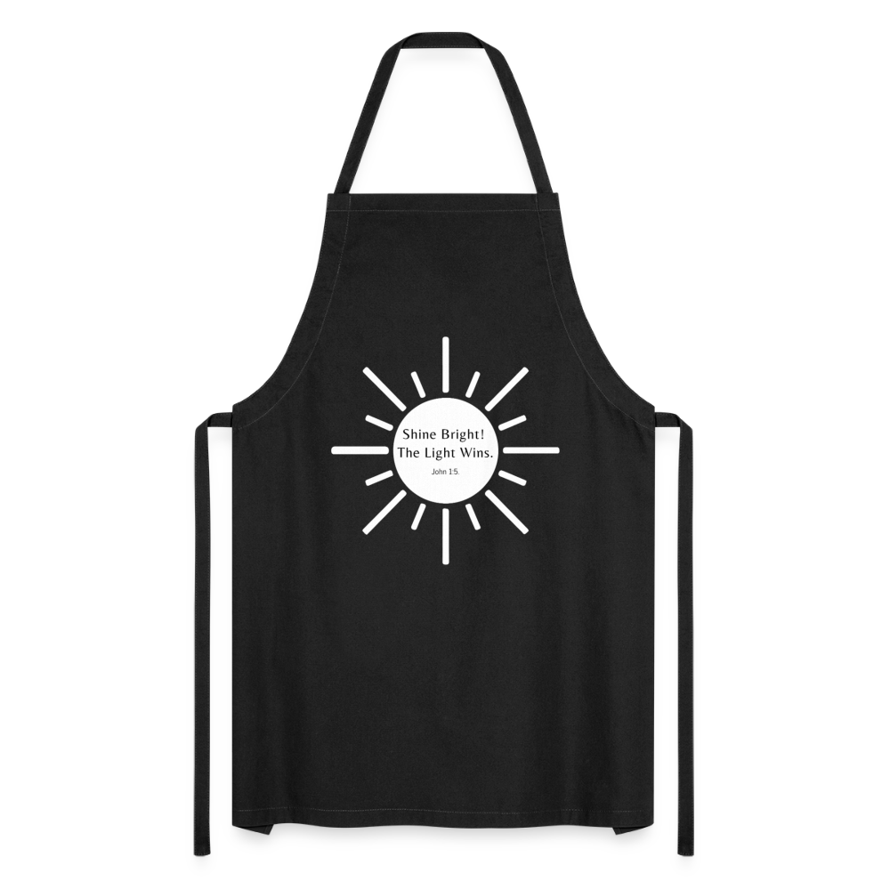 Shine Bright Cooking Apron - black