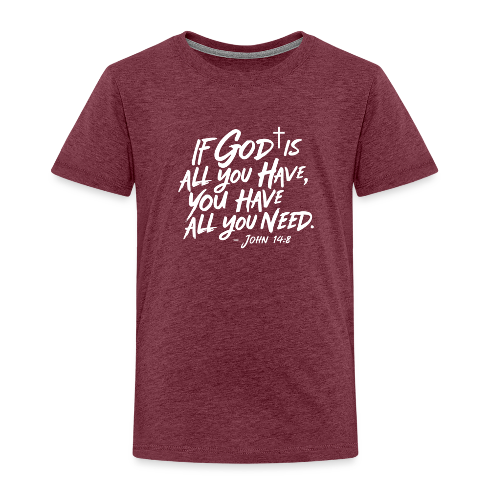 Chosen Kids' Premium T-Shirt - heather burgundy