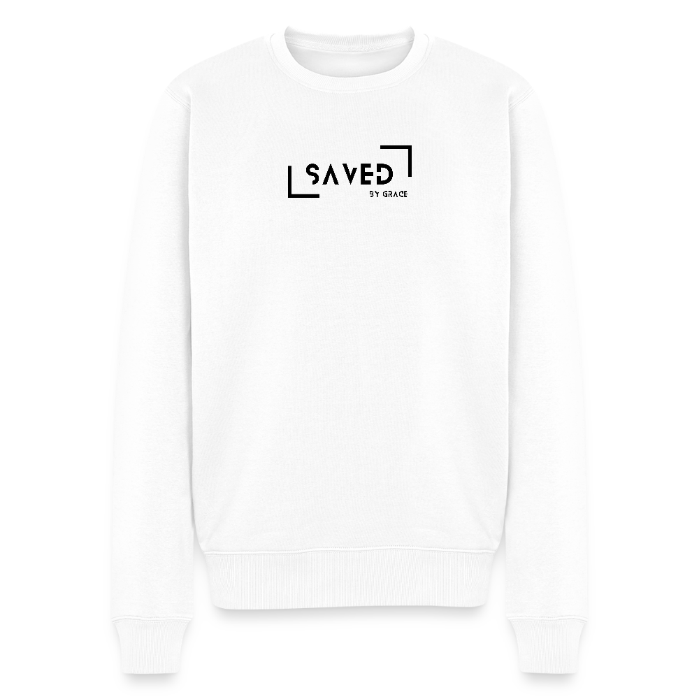 Saved by grace Men’s Premium Sweatshirt - white