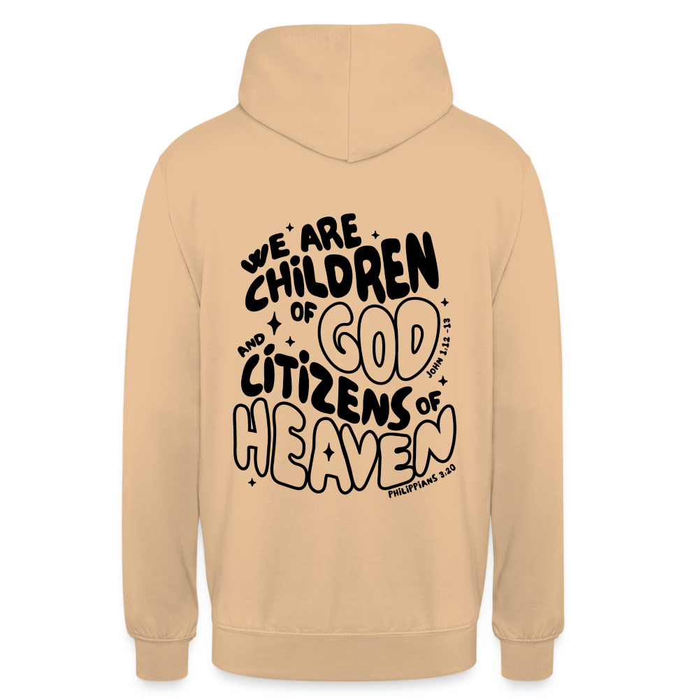 Children of God Unisex Hoodie - peach