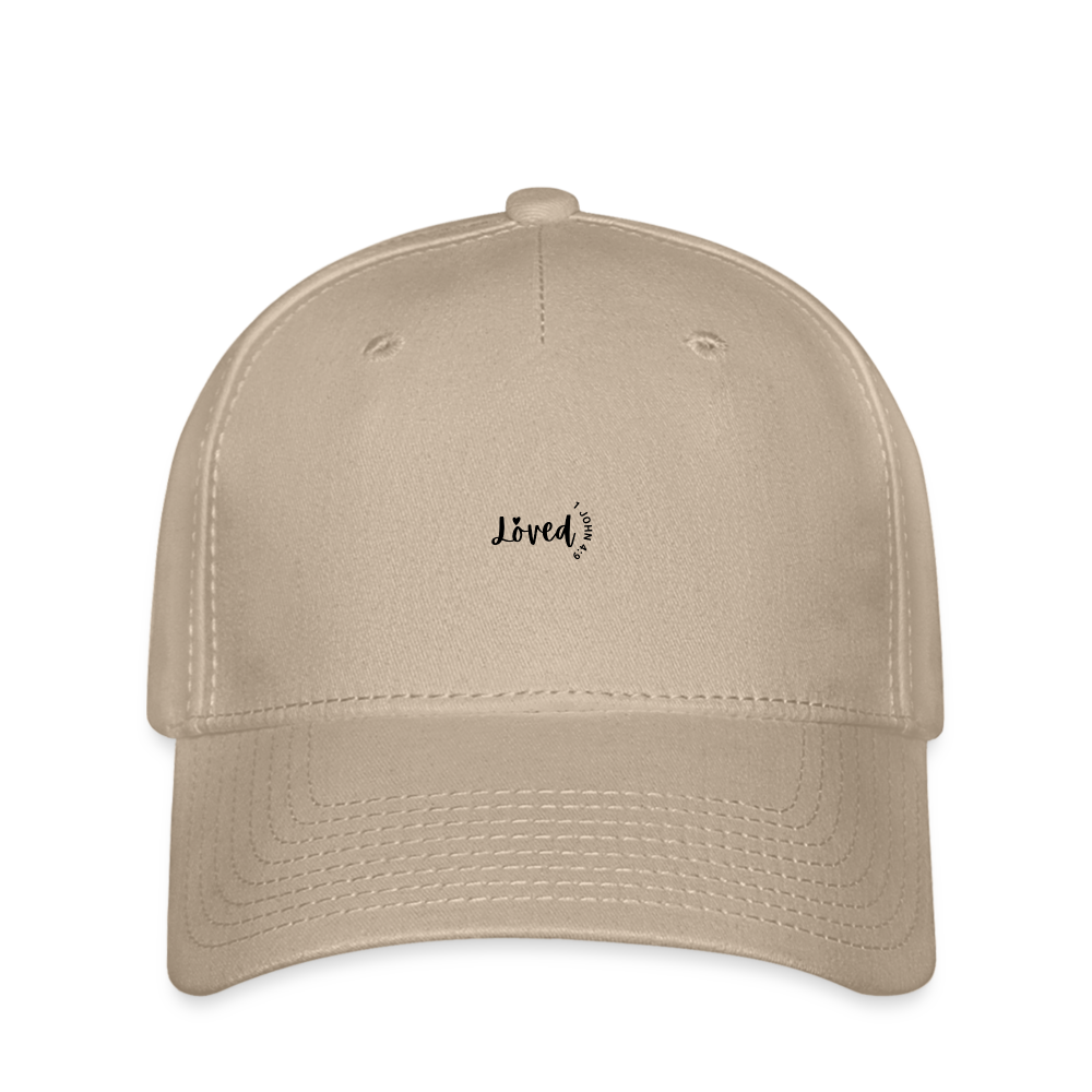 Loved white cap - khaki