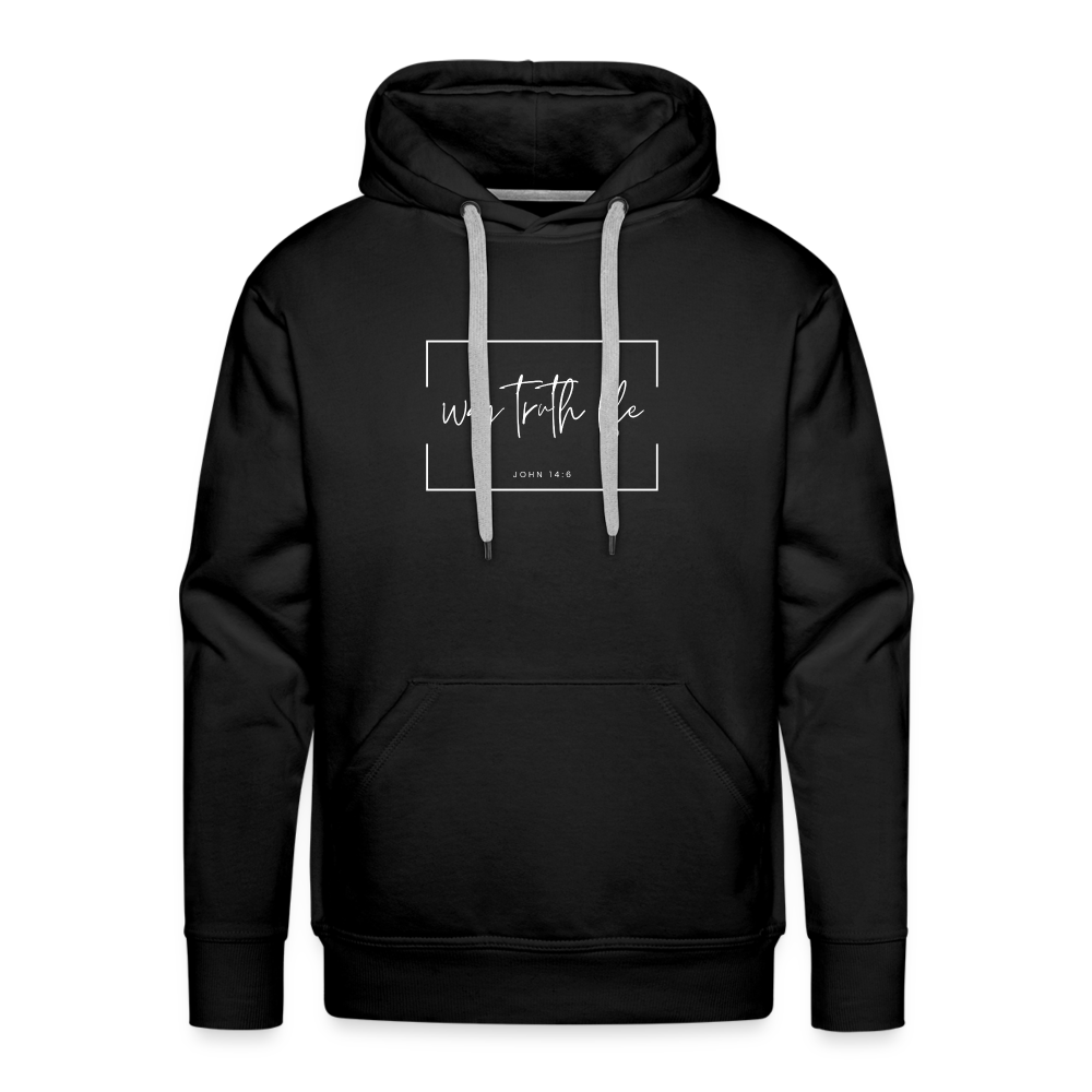 Way Truth Life Men’s Premium Hoodie - black