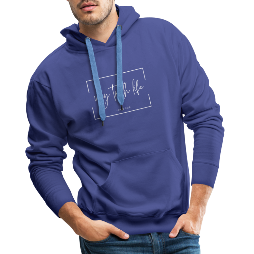 Way Truth Life Men’s Premium Hoodie - royal blue
