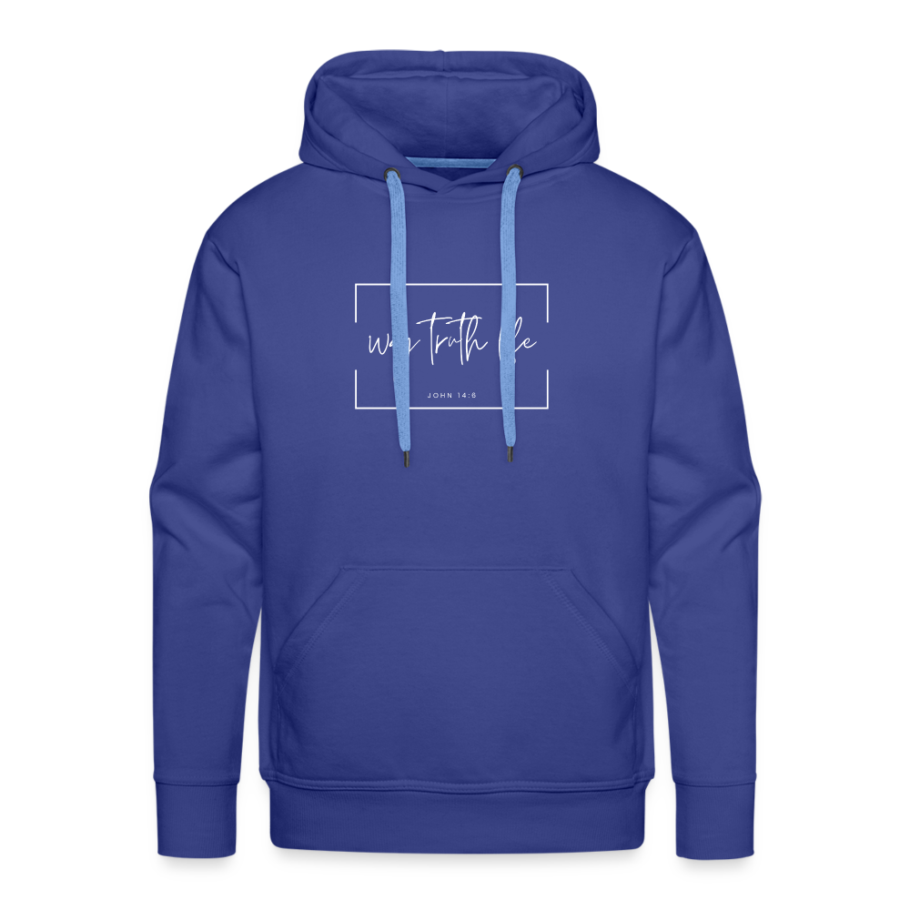 Way Truth Life Men’s Premium Hoodie - royal blue
