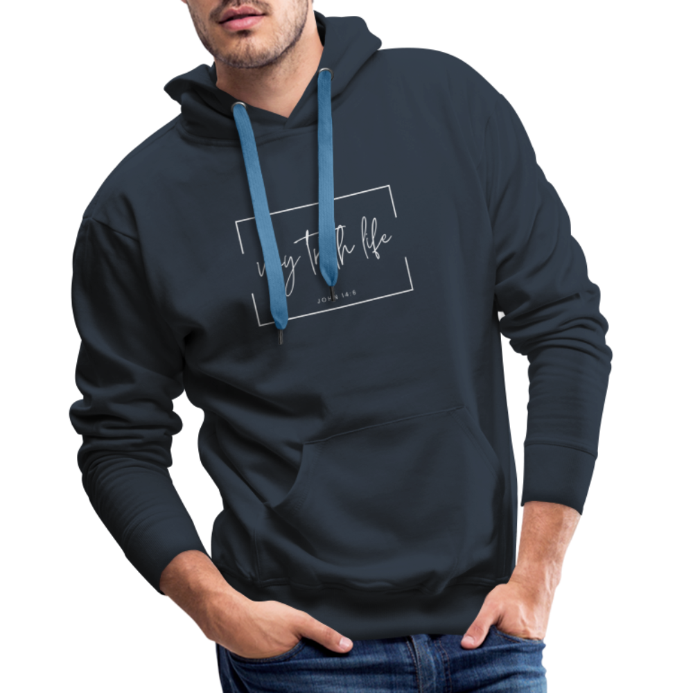 Way Truth Life Men’s Premium Hoodie - navy